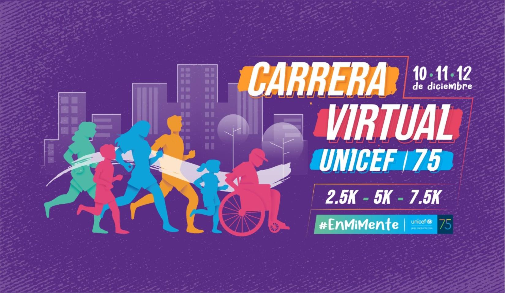abiertas las inscripciones para la primera Carrera/Caminata virtual de UNICEF Venezuela por la salud mental