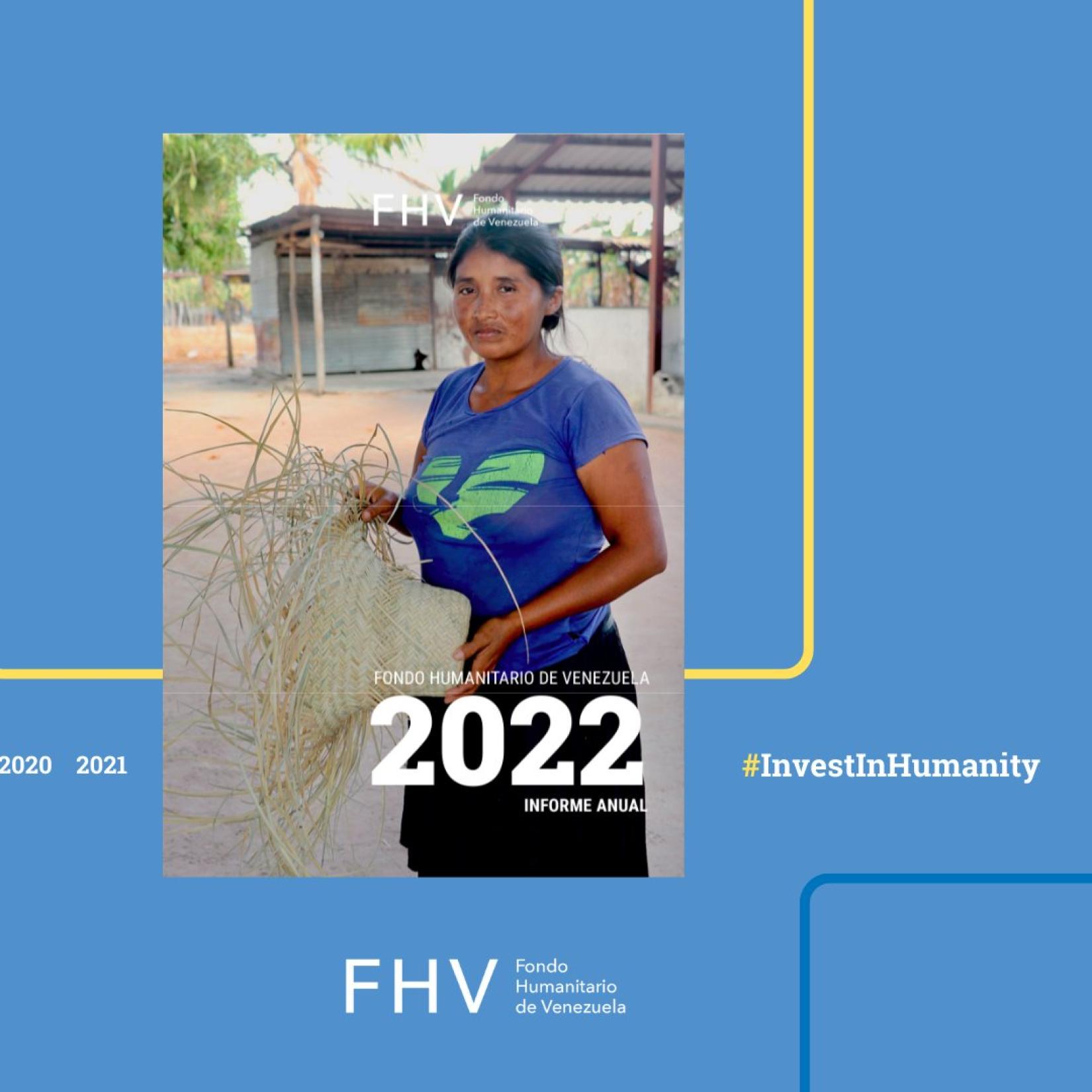 Portada Informe Anual del Fondo Humanitario de Venezuela (FHV) 2022 