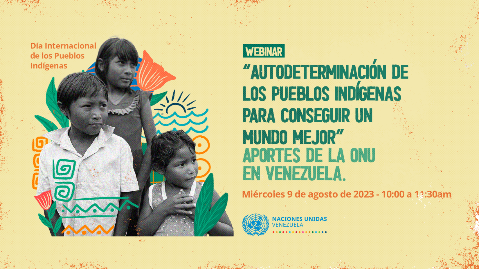 Flyer webinar por los Pueblos Indígenas
