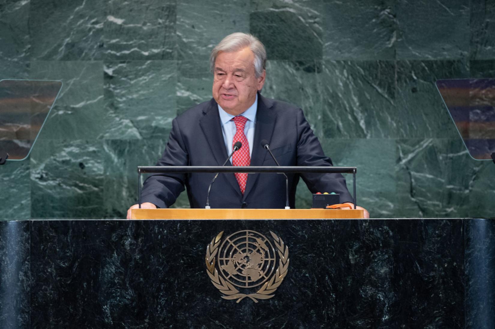 ONU/Cia Pak El Secretario General de la ONU, António Guterres, pronuncia un discurso en la Cumbre de los Objetivos de Desarrollo Sostenible.