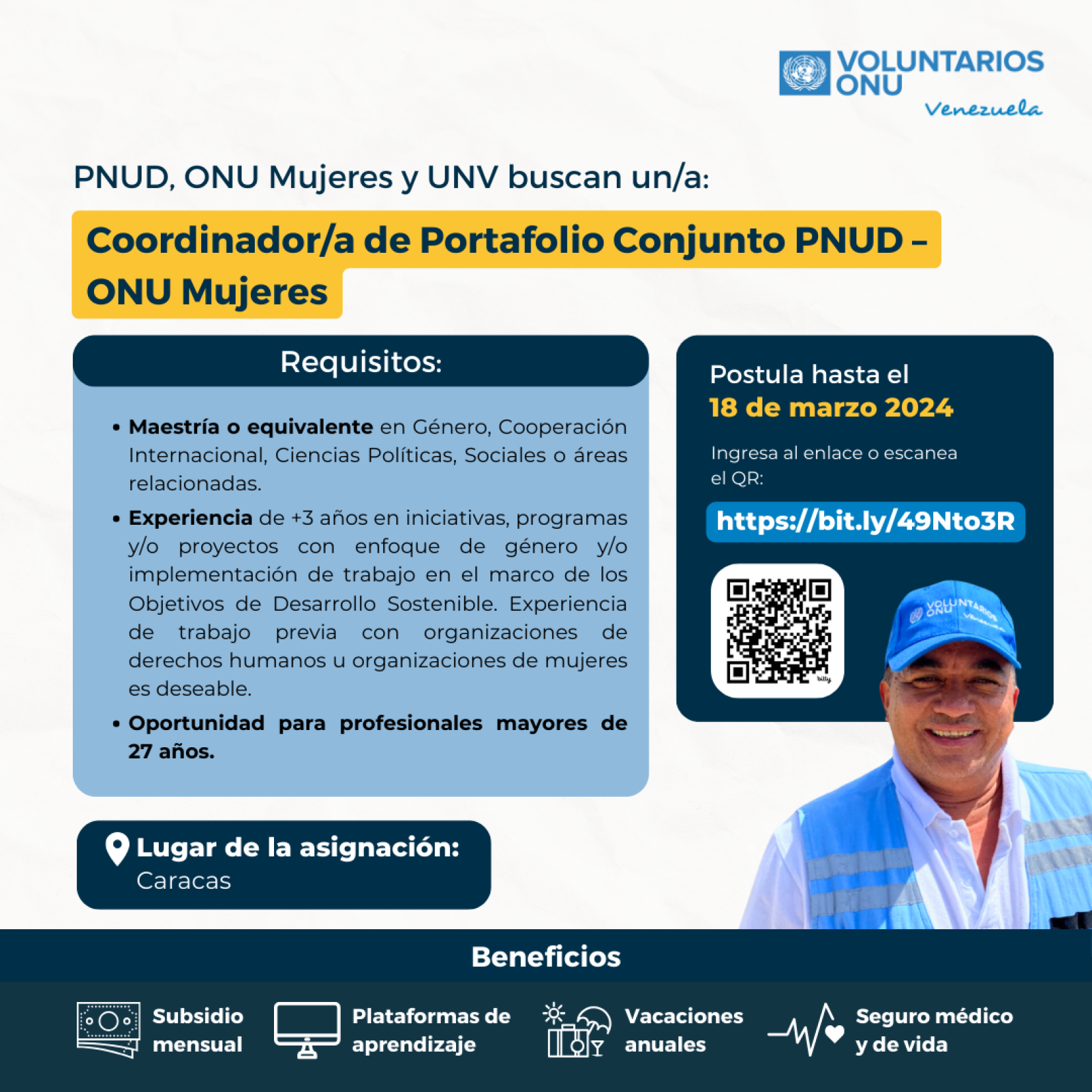 Vacante Coordinador/a de Portafolio Conjunto PNUD – ONU Mujeres