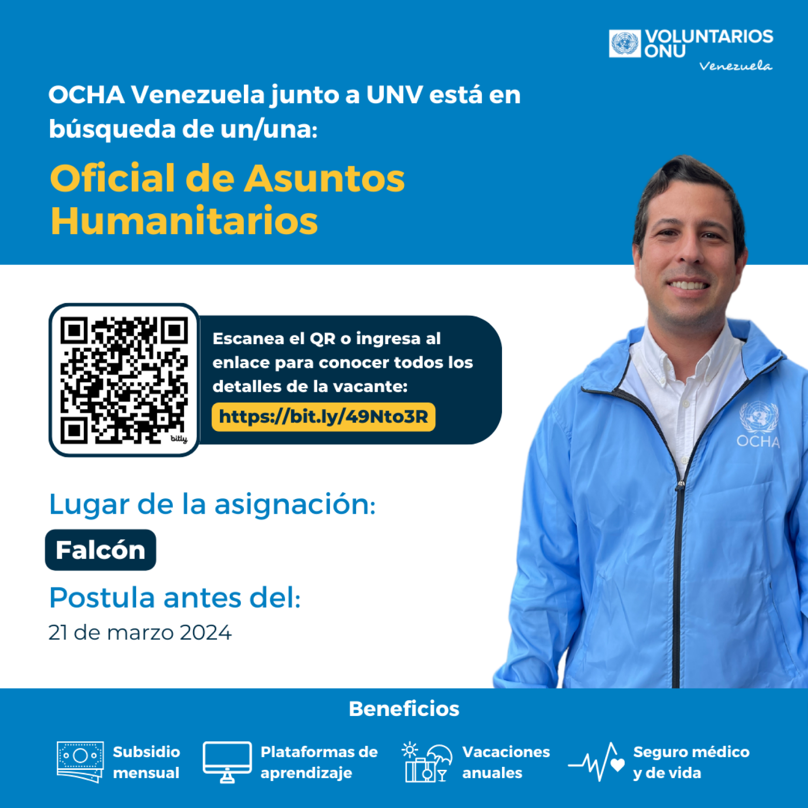 Vacante Oficial de Asuntos Humanitarios