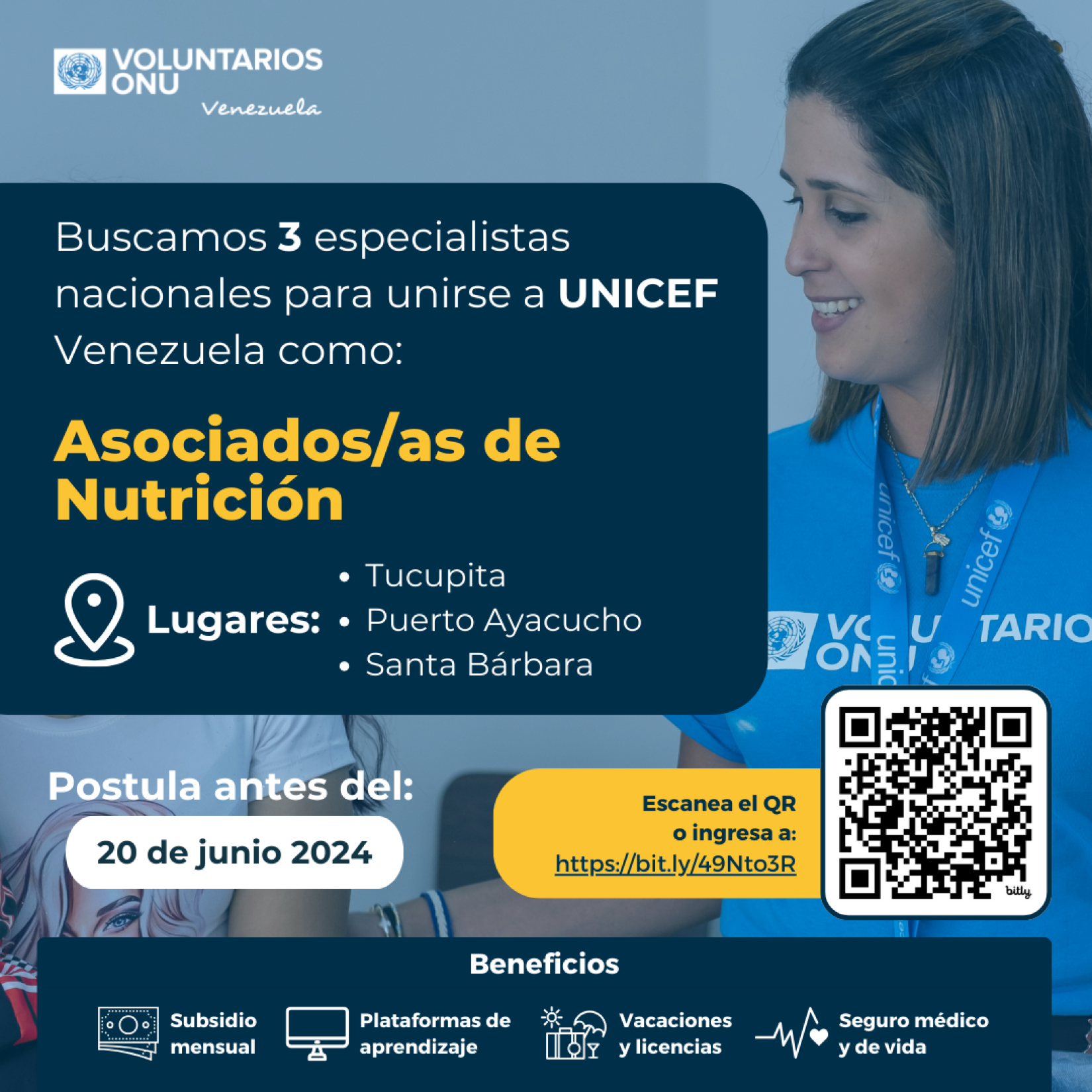 Vacante UNV Nutrition Associate en Santa Bárbara