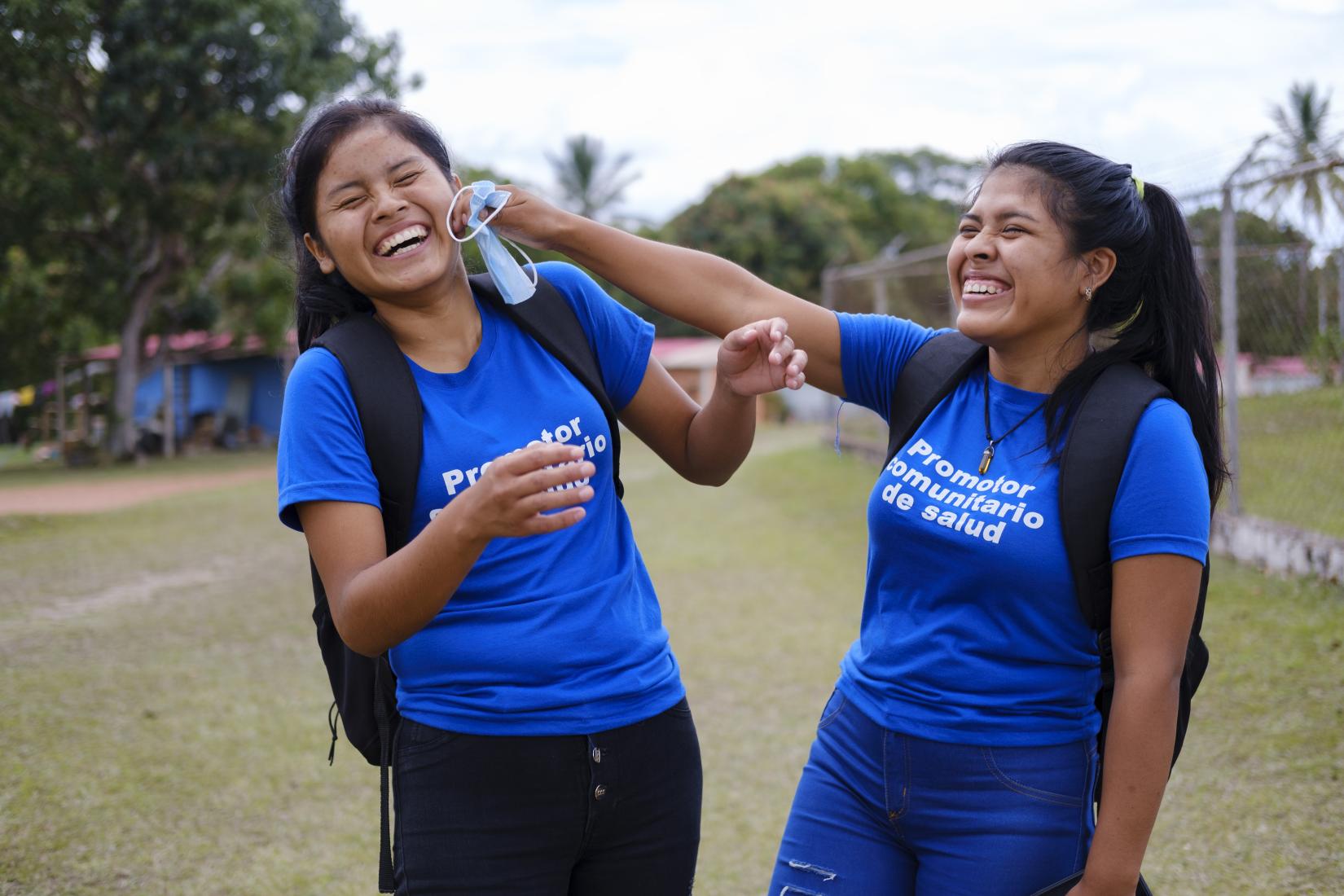 Jóvenes promotoras comunitarias de salud – Comunidad Kumarakapay, Estado Bolívar