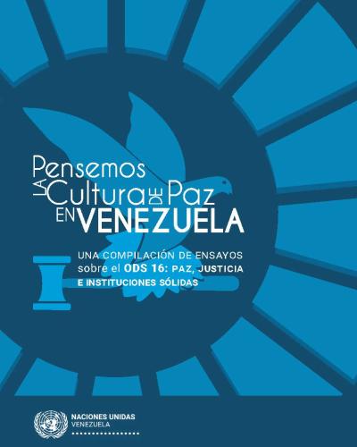 Portada de la compilación de ensayos ganadores del concurso "Pensemos la Cultura de Paz en Venezuela"