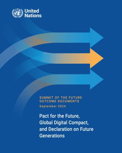 Portada del Pacto para el Futuro en inglés