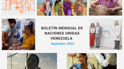Collage con fotos de las agencias de ONU Venezuela durante septiembre